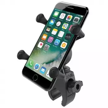 Suporte para telemóvel RAM Mounts X-Grip com base Tough-Claw de perfil baixo