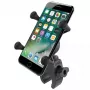 Suporte para telemóvel RAM Mounts X-Grip com base Tough-Claw de perfil baixo
