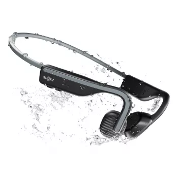 Auscultadores SHOKZ OpenMove sem fios com banda para o pescoço desportivos Bluetooth cinzento