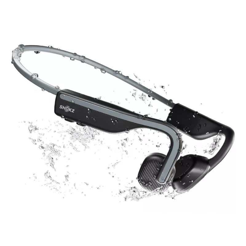 Auscultadores SHOKZ OpenMove sem fios com banda para o pescoço desportivos Bluetooth cinzento