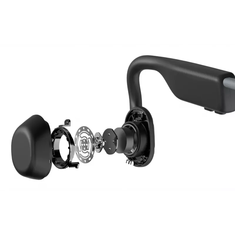 Auscultadores SHOKZ OpenMove sem fios com banda para o pescoço desportivos Bluetooth cinzento