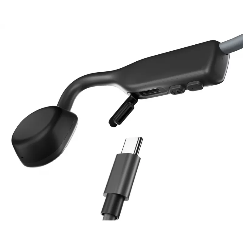 Auscultadores SHOKZ OpenMove sem fios com banda para o pescoço desportivos Bluetooth cinzento