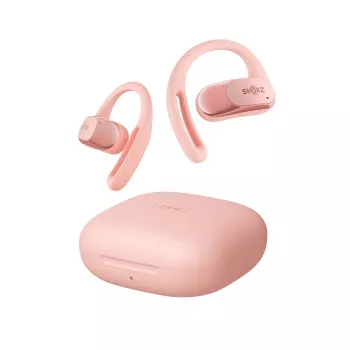 Auscultadores SHOKZ OpenFit Air sem fios com ganchos auriculares chamadas/música/desporto/dia a dia Bluetooth rosa