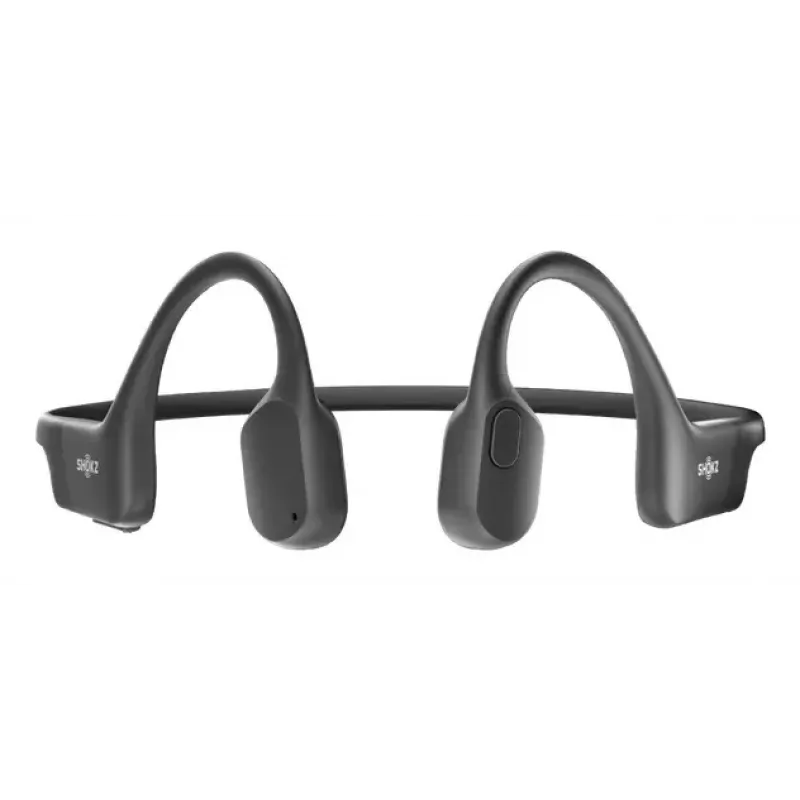Auscultadores SHOKZ OpenRun sem fios com banda para o pescoço desportivos Bluetooth preto