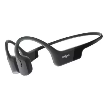 Auscultadores SHOKZ OpenRun sem fios com banda para o pescoço desportivos Bluetooth preto