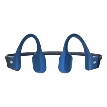 Auscultadores desportivos sem fios com banda para o pescoço Shokz OpenRun — condução óssea, Bluetooth, 20–20000 Hz, 33 m, azul