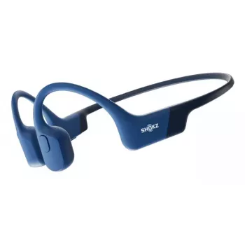 Auscultadores desportivos sem fios com banda para o pescoço Shokz OpenRun — condução óssea, Bluetooth, 20–20000 Hz, 33 m, azul