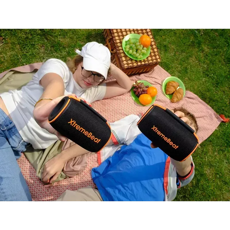 Altifalante portátil estéreo TRACER XtremeBeat TWS — 15 W, IPX6, Bluetooth 5.3, 6 h, AUX/USB, microfone