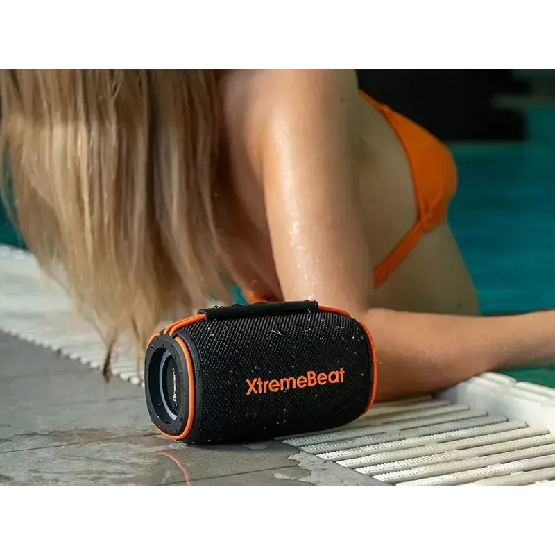 Altifalante portátil estéreo TRACER XtremeBeat TWS — 15 W, IPX6, Bluetooth 5.3, 6 h, AUX/USB, microfone