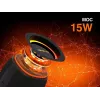 Altifalante portátil estéreo TRACER XtremeBeat TWS — 15 W, IPX6, Bluetooth 5.3, 6 h, AUX/USB, microfone