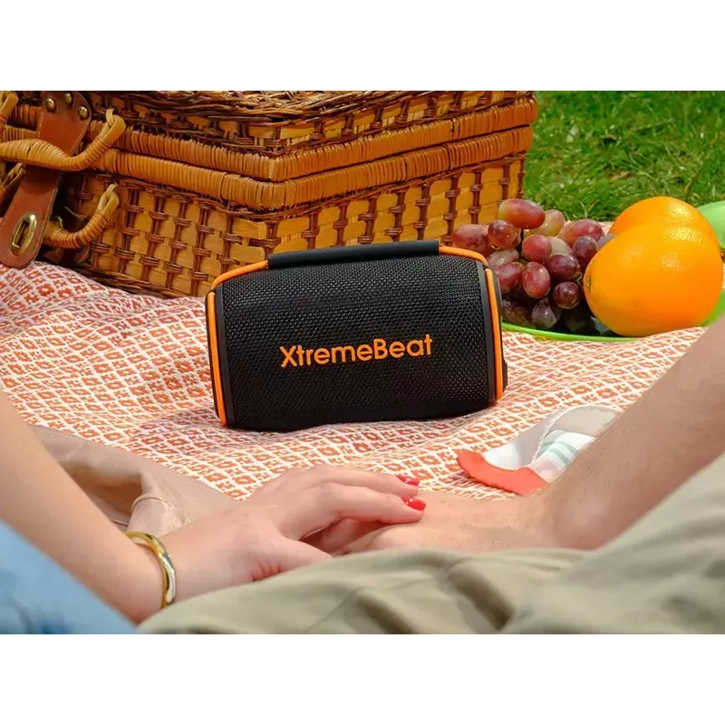 Altifalante portátil estéreo TRACER XtremeBeat TWS — 15 W, IPX6, Bluetooth 5.3, 6 h, AUX/USB, microfone