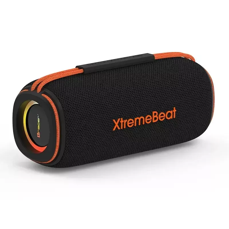 Altifalante portátil estéreo TRACER XtraVox XL TWS BT RGB — 25 W RMS, IPX6, Bluetooth 5.3, AUX, USB-A