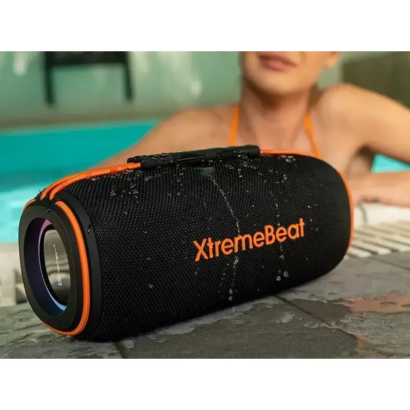 Altifalante portátil estéreo TRACER XtraVox XL TWS BT RGB — 25 W RMS, IPX6, Bluetooth 5.3, AUX, USB-A