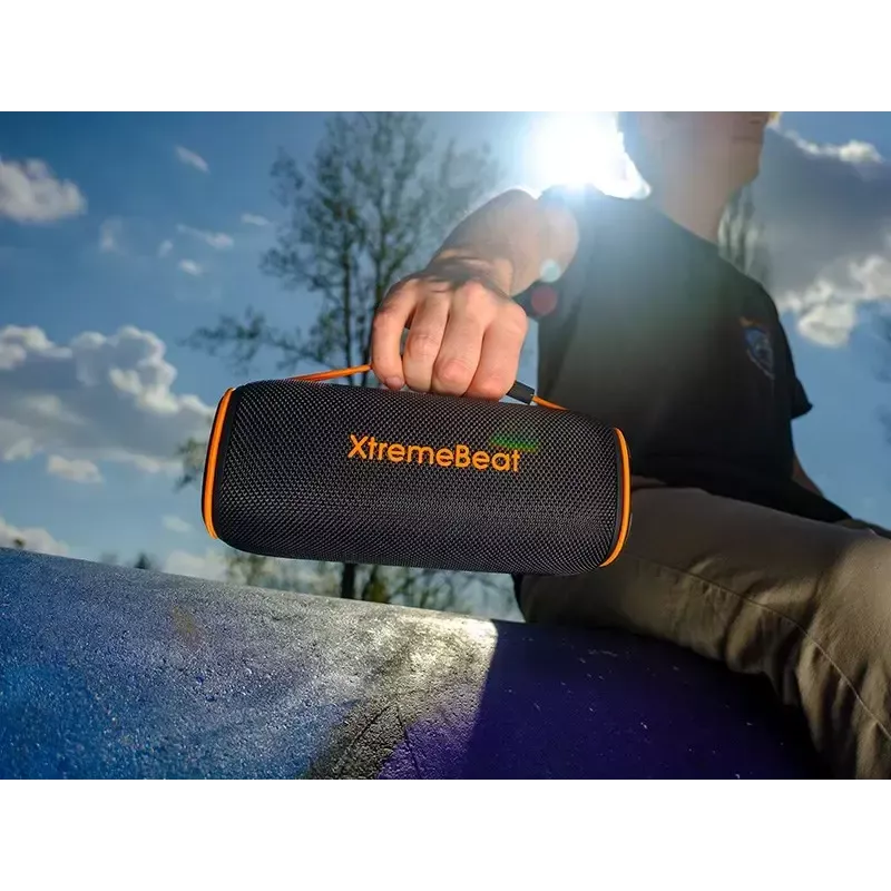 Altifalante portátil estéreo TRACER XtraVox XL TWS BT RGB — 25 W RMS, IPX6, Bluetooth 5.3, AUX, USB-A