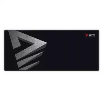 Tapete de rato gaming SAVIO Precision Control L — 700×300×3 mm, borracha, preto, superfície com padrão