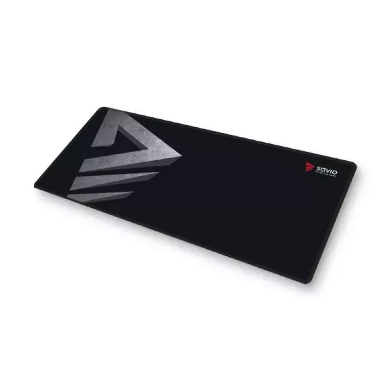 Tapete de rato gaming SAVIO Precision Control L — 700×300×3 mm, borracha, preto, superfície com padrão