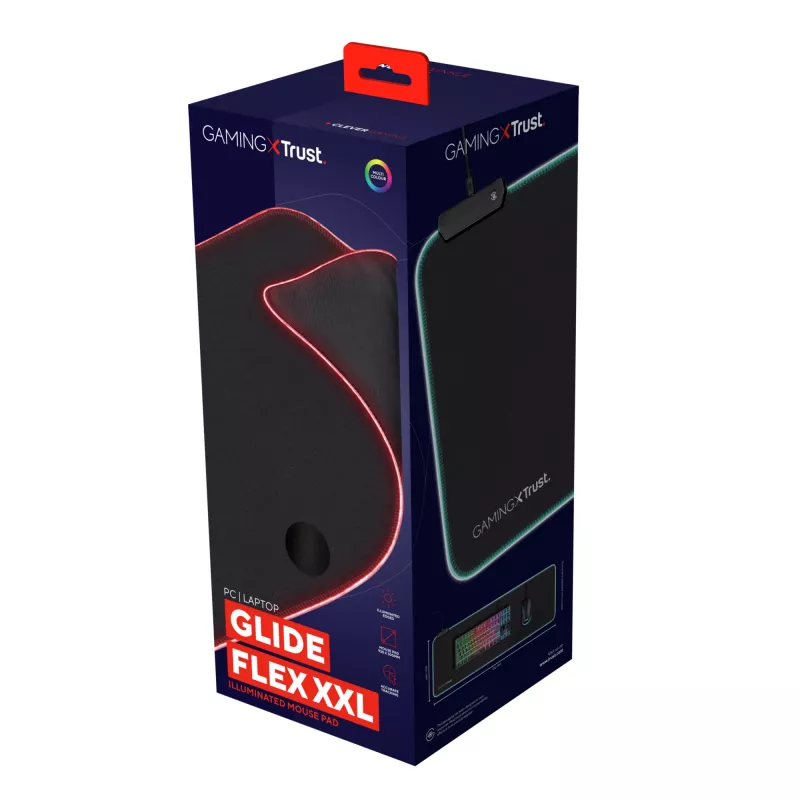 Tapete de rato gaming Trust GXT 764 Glide-Flex XXL preto
