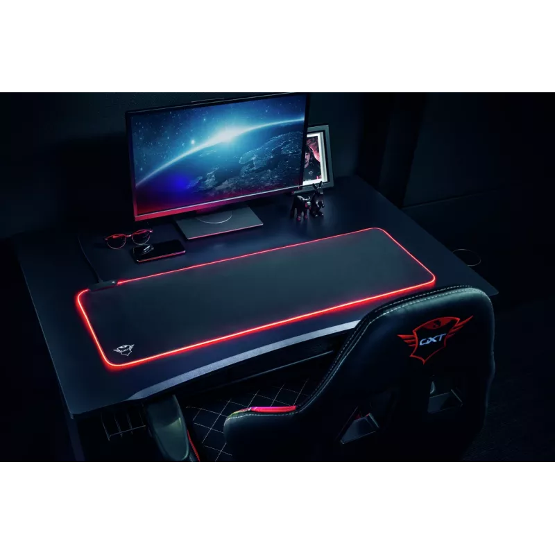 Tapete de rato gaming Trust GXT 764 Glide-Flex XXL preto