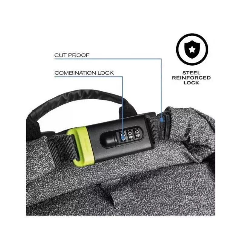 Mochila de lazer XDDESIGN Urban cinzento Fabric — 27 l, repelente à água, compartimento para portátil de 15,6 polegadas, fecho TSA
