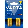 Pilha VARTA Longlife Micro AAA LR03 1x4