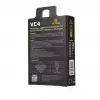 Carregador XTAR VC4SL para células Li-Ion, Ni-MH, Ni-Cd – 4 baías, alimentação DC, compatível com 18650 e outras pilhas cilíndricas, preto