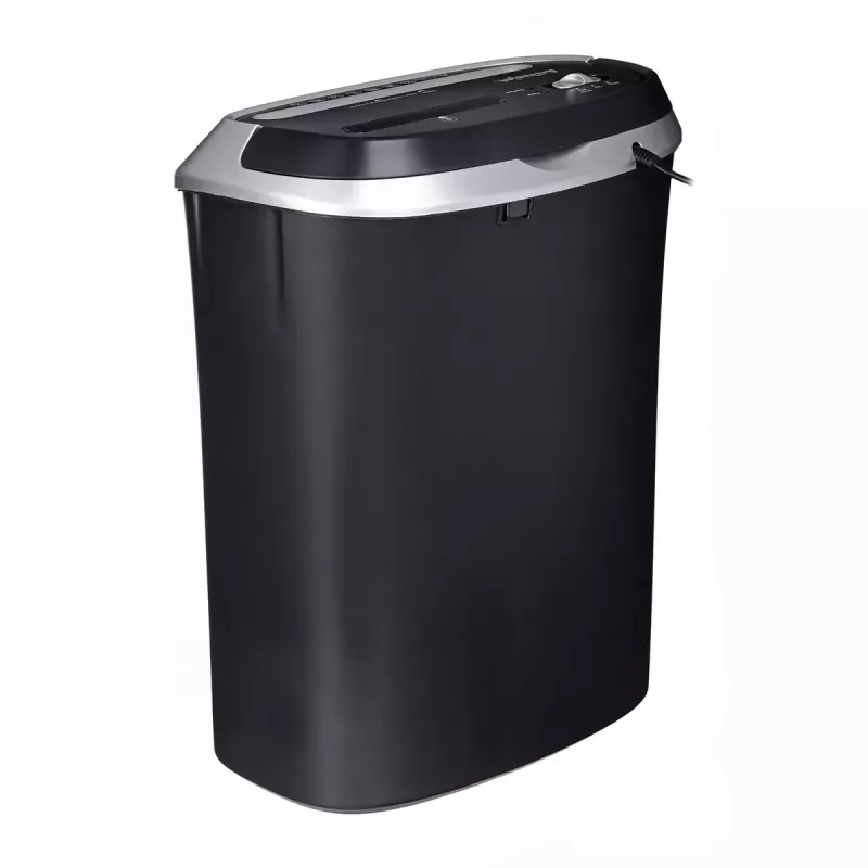 Activejet ASH-1201D destruidora de papel, P-3, 12 folhas, 25 l, fragmentos de 5x38 mm, preto/prateado