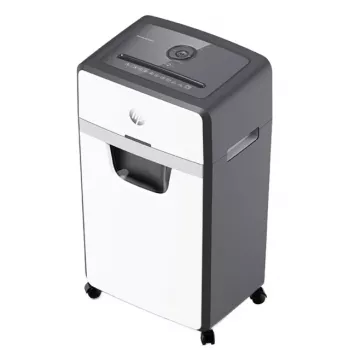 Destruidora de documentos HP OneShred 24CC corte em partículas 65 dB 22 cm branco, preto