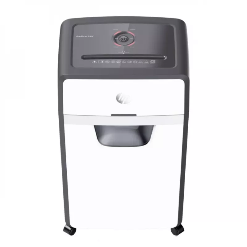 Destruidora de documentos HP OneShred 24CC corte em partículas 65 dB 22 cm branco, preto