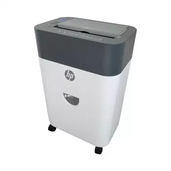 Destruidora de documentos HP OneShred Auto 100CC corte cruzado 68 dB 22 cm branco