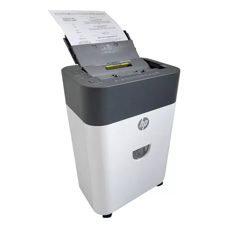 Destruidora de documentos HP OneShred Auto 100CC corte cruzado 68 dB 22 cm branco