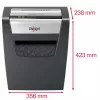 Destruidora de documentos REXEL Momentum X410 — corte em partículas P-4, 4 x 28 mm, capacidade 10 folhas, cesto 23 litros, proteção anti-encravamento