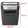 Destruidora de documentos REXEL Momentum X312 — corte em partículas P-3, capacidade 12 folhas, recipiente 23 l, 5 x 42 mm