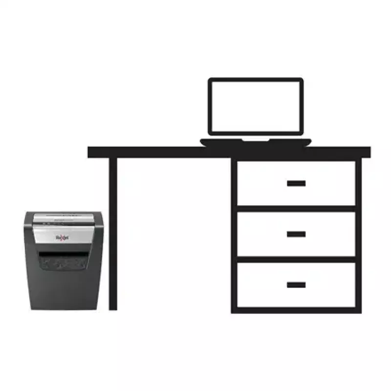 Destruidora de documentos REXEL Momentum X312 — corte em partículas P-3, capacidade 12 folhas, recipiente 23 l, 5 x 42 mm
