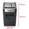 Destruidora de documentos REXEL Momentum X312-SL – corte em partículas 5 x 42 mm, capacidade 12 folhas, cesto 23 L, controlo por botões