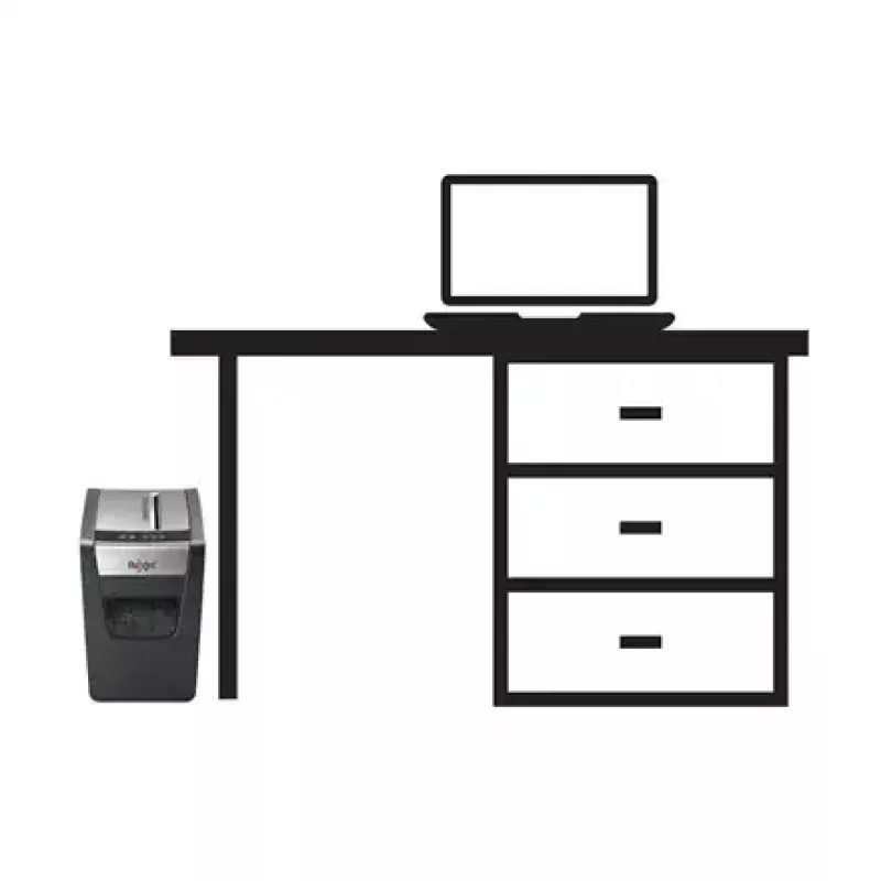 Destruidora de documentos REXEL Momentum X312-SL – corte em partículas 5 x 42 mm, capacidade 12 folhas, cesto 23 L, controlo por botões