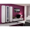 Vitrina Cama Meble VIGO 180 montagem na parede caixa de vidro 1800×400×300 mm branco/branco brilhante