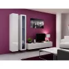Vitrina Cama Meble VIGO 180 montagem na parede caixa de vidro 1800×400×300 mm branco/branco brilhante