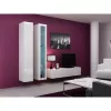 Vitrina Cama Meble VIGO 180 montagem na parede caixa de vidro 1800×400×300 mm branco/branco brilhante