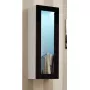 Vitrina Cama Meble VIGO 90 — vitrina de vidro para montagem na parede 90×350×320 mm branco/preto brilhante