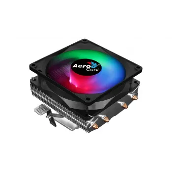 Arrefecedor de CPU AEROCOOL Air Frost 4 — 4 heatpipes, ventoinha de 90 mm, TDP 125 W, aletas de alumínio, preto