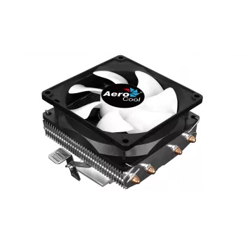 Arrefecedor de CPU AEROCOOL Air Frost 4 — 4 heatpipes, ventoinha de 90 mm, TDP 125 W, aletas de alumínio, preto