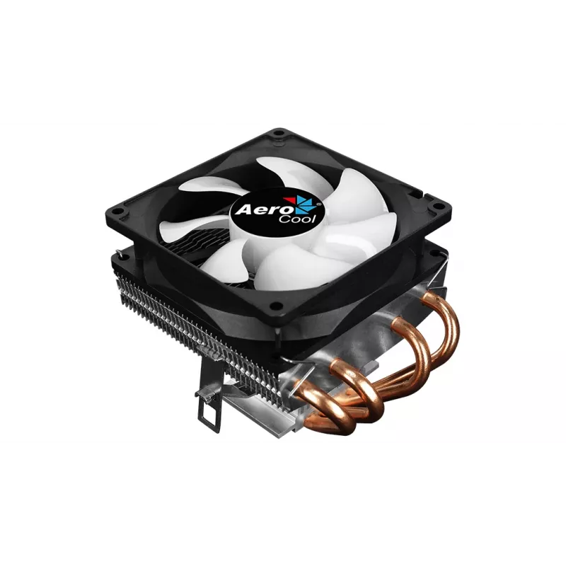 Arrefecedor de CPU AEROCOOL Air Frost 4 — 4 heatpipes, ventoinha de 90 mm, TDP 125 W, aletas de alumínio, preto
