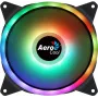 Ventoinha para PC Aerocool DUO14 14 cm ARGB LED anel duplo antivibração 6 pinos preto