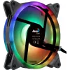 Ventoinha para PC Aerocool DUO14 14 cm ARGB LED anel duplo antivibração 6 pinos preto
