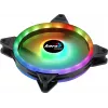 Ventoinha para PC Aerocool DUO14 14 cm ARGB LED anel duplo antivibração 6 pinos preto