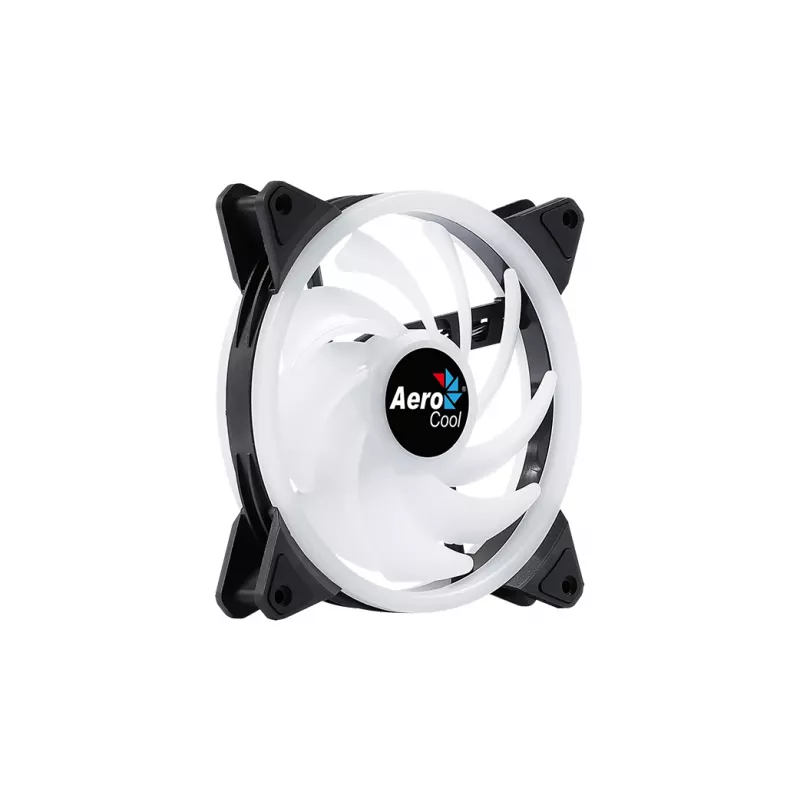 Ventoinha para PC Aerocool DUO14 14 cm ARGB LED anel duplo antivibração 6 pinos preto