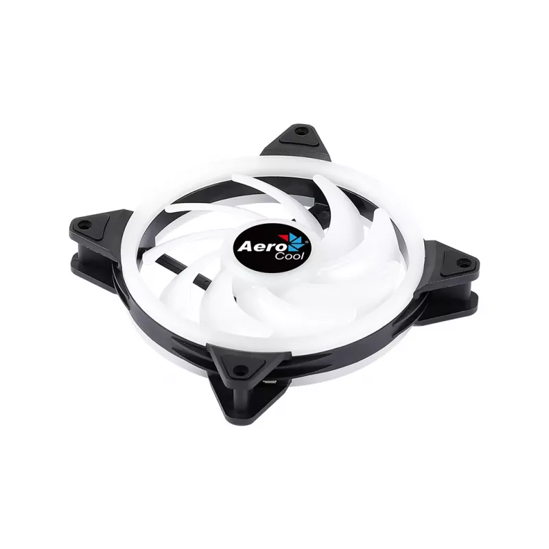 Ventoinha para PC Aerocool DUO14 14 cm ARGB LED anel duplo antivibração 6 pinos preto