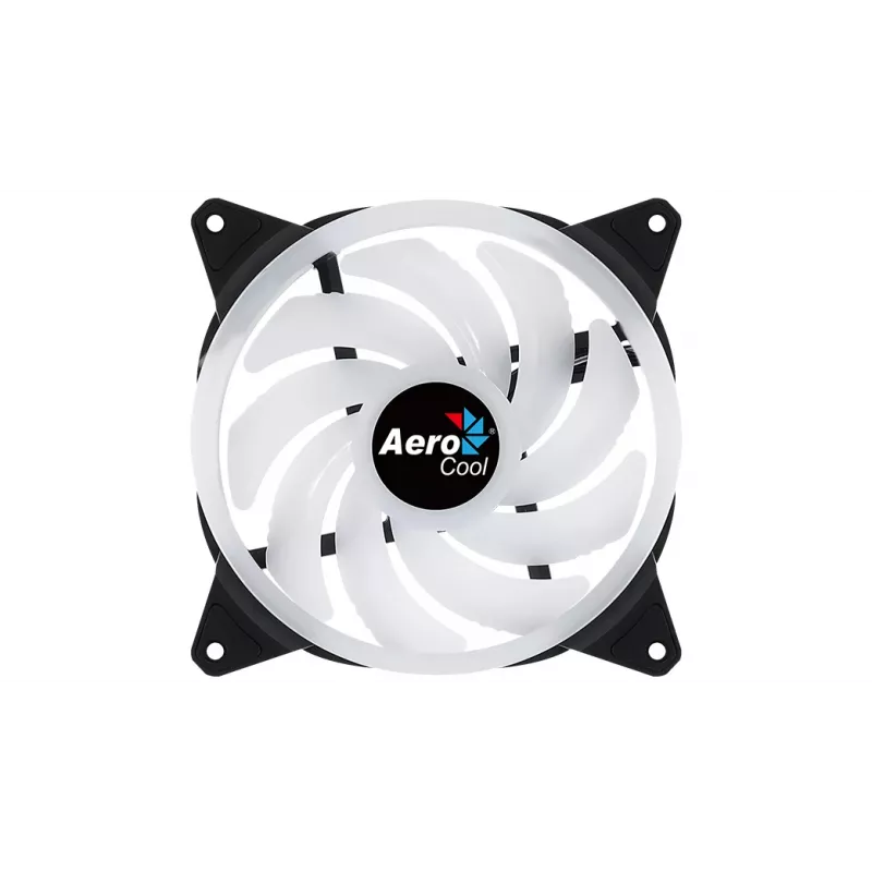 Ventoinha para PC Aerocool DUO14 14 cm ARGB LED anel duplo antivibração 6 pinos preto