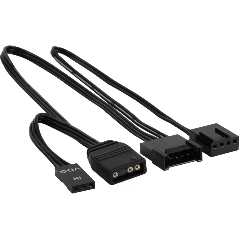 Ventoinha para PC Aerocool DUO14 14 cm ARGB LED anel duplo antivibração 6 pinos preto