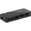 Kit Aerocool MIRAGE12PRO 3 ventoinhas para PC 12 cm ARGB 6 pinos hub silencioso preto